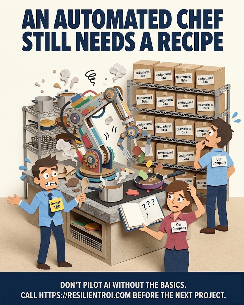 An automated chef still needs a recipe